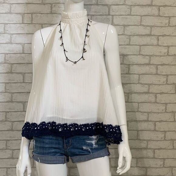 ‎NWOT Moon River Boho halter top -- Size M - Picture 6 of 10